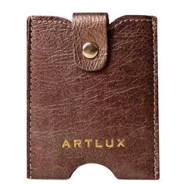 Imagem de Porta Cartão Anti Furto em Couro Artlux 5002, Bronze