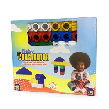 Imagem de Brinquedo Construtor Peças Bebe +18 Meses 20 Peças Big Star