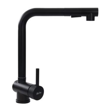 Imagem de Torneira Cozinha Gourmet Preto Fosco Misturador Monocomando - Stillus 