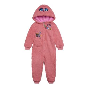 Imagem de Sesame Street Macacão aconchegante de lã de ovelha com zíper para cosplay de recém-nascidos a bebês (recém-nascido - 4T), Abby Cadabby, rosa, 12 Months