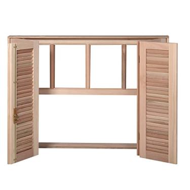 Imagem de Janela Guilhotina Com Ferragem JE821 Esel 100cmx140cmx12cm Natural