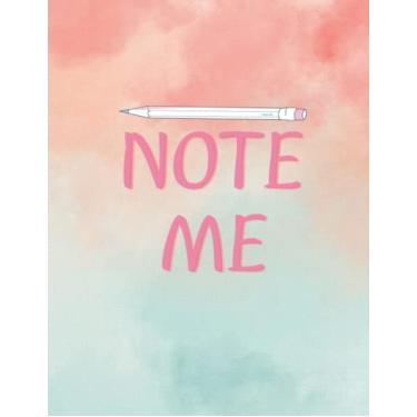 Imagem de Notebook Journal | Note Me Calming Watercolor Design | Premium Paper | Diary | Great Gift |: Size : 8.5 x 11 in (21.59 x 27.94 cm) cover : bright pager : 120 notebook journal note me