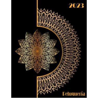 Imagem de agenda Peluqueria 2023: Libro de citas planificador horario para Peluquerías, 12 meses con fechas, Agenda A4 Día por página (intervalo de 30 minutos) de 07:00 a 22:30h