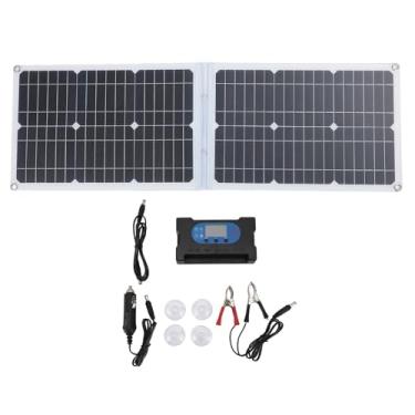 Imagem de Painel Solar Portátil, Gerador Solar à Prova D'água Com Controlador, Carregador Solar Dobrável para Trailer de Acampamento, Energia de Emergência