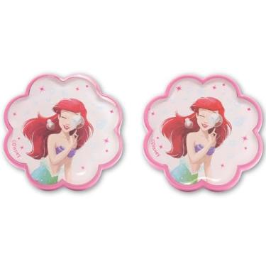 Imagem de Open Road Brands Puxadores de acrílico Ariel da Disney A Pequena Sereia - Lindos puxadores de princesa recortados para cômoda ou armário - Pacote com 2