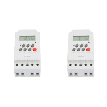 Imagem de Mini Interruptor de Temporizador de Energia Com Controle Digital de Microcomputador LCD, 12V DC AC220V, relé de Tempo Programável