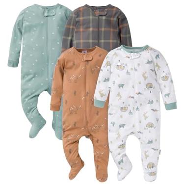 Imagem de Gerber Pacote com 4 pés para bebês meninos, para acampamento, 3 a 6 meses, Acampamento,...
