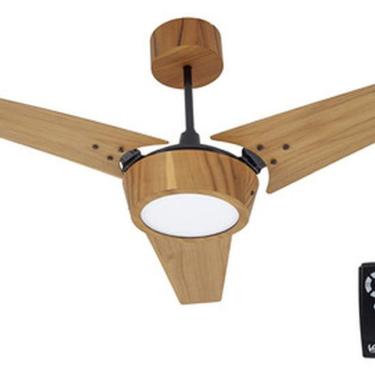 Imagem de Ventilador Teto Controle Remoto 116cm Madeira Wood 127v