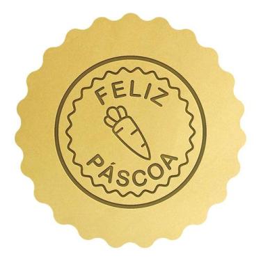 Imagem de Cortador Biscoito Cenourinha Feliz Páscoa - DOCE IMPRESSO,  6,5cm