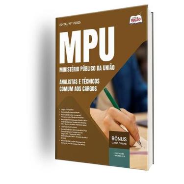 Imagem de Apostila MPU - Analistas e Técnicos - Comum aos cargos - Apostilas Opç