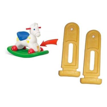 Imagem de 2 Travas Do Ponei Na Base R/1107 Amarela  (pvc)  Bandeirante