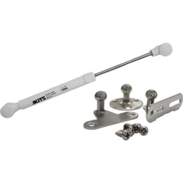 Imagem de Pistao A Gas Para Armario Jomarca Click 100N Branco - JOMARCA KITS