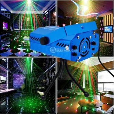 Imagem de Canhão Laser Projetor Raios Holográfico Acompanha A Batida Da Música R