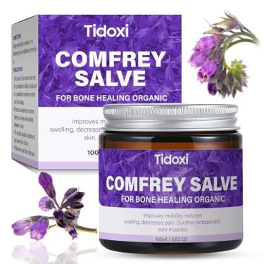 Imagem de Salve Comfrey Orgânico, Comfrey Herbal Salve, Austrália Fórmula Orgânica Recomendada Dr. Barbara O'neill, Pomada Orgânica Herbal, Confrei Herbal Salve 113 g - Ultra Potência