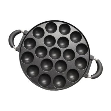 Imagem de ＫＬＫＣＭＳ Mini Donuts Maker Pan Donut Baking Pan com alças rápidas e fáceis do café da manhã de superfície antiaderente para brunches sobremesas, 19 Buraco