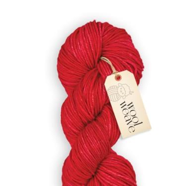 Imagem de Woolweave Fio penteado – 100% fio de lã merino extrafina para tricô e crochê – tingido à mão, ultramacio e quente – novelo de 100 g, 180 metros – lavável na máquina