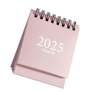 Imagem de Calendário de mesa pequeno calendário mensal 2025 calendário de mesa 2024-2025 calendário inglês em pé para escritório