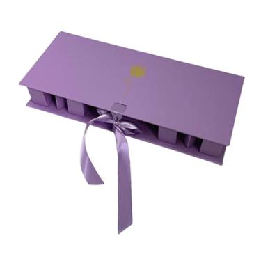 Imagem de Esquirla Mãe caixa de presente caixa de embalagem Caixa de embalagem Acessórios para decoração da mãe multiuso para artesanato diy 43x18x6.8cm papelão de, Roxo