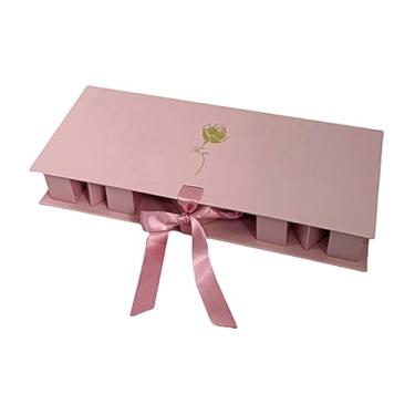 Imagem de rockible Mãe caixa de presente caixa de embalagem decoração do dia das mães com papelão de tampa de papelão 17x7x2.6inch, Rosa