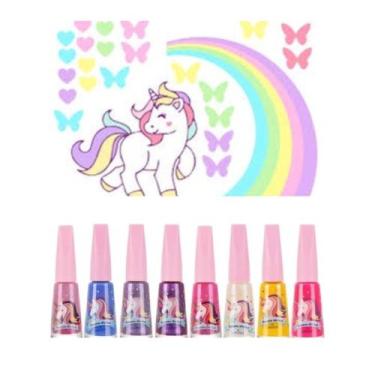 Imagem de Kit 3 Esmalte Unicórnio Infantil - Safira teen