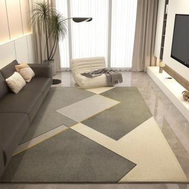 Imagem de Tapete grande para sala de estar, tapete geométrico para varanda, tapete geométrico para cabeceira, decoração para quarto, tapete para criatividade, MT444, QD, 180x280cm