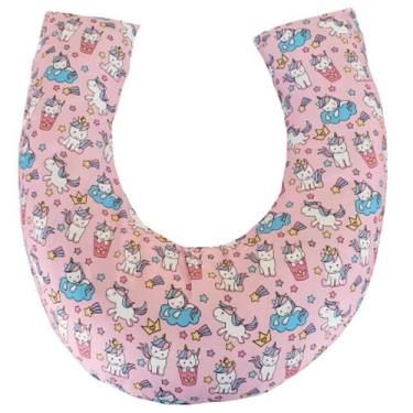 Imagem de Almofada Amamentação para Bebê Menina Sublimado - Carinha de Anjo, Uni