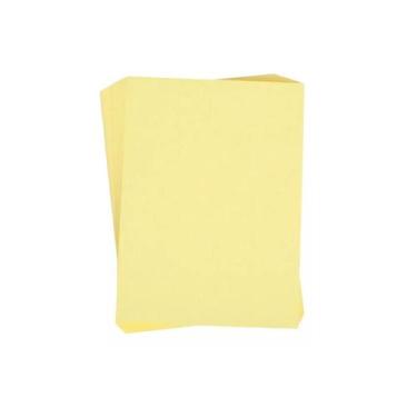 Imagem de 100 Folhas Papel Tipo Color Plus Colorido Na Massa 180g A4 Cor Amarelo