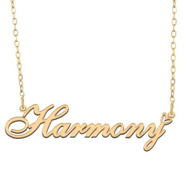 Imagem de A168A Colar com nome personalizado personalizado banhado nome colar para mãe filha amizade mulheres dia dos namorados Natal aniversário ano novo, Metal, Sem Pedra Preciosa Não aplicável