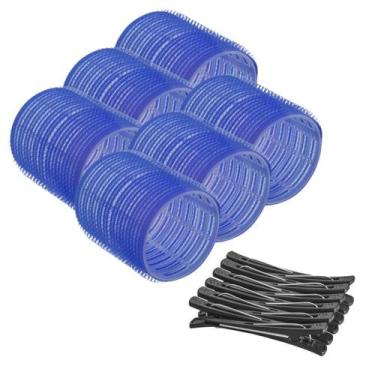 Imagem de Kit 3 Bobs Formador de Cachos Para Cabelo 52mm + 12 Clips Bico de Pato