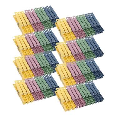 Imagem de 96 Pregadores De Roupa Prendedor Varal Plástico Sanremo