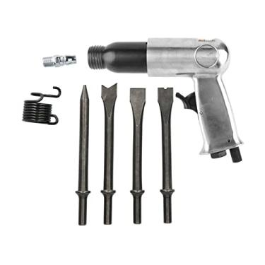 Imagem de Ferramenta pneumática ferramentas manuais industriais pá pneumática martelo pneumático de liga de aço com 4 cinzéis kits de ferramentas de picareta acionados a ar cinzel pneumático