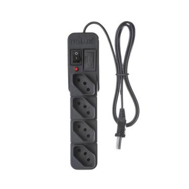 Imagem de Filtro de Linha Bivolt 3 4 5 6 Tomadas Tripolar Com Proteção Fiolux , 