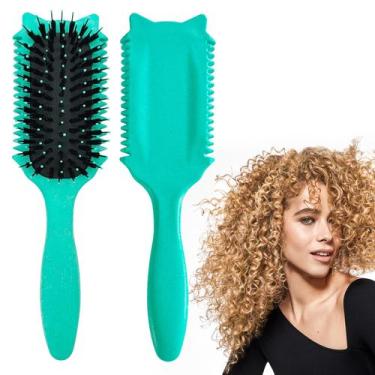 Imagem de Escova de cabelo encaracolado iDaoli Curly Defining Brush Green