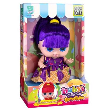 Imagem de Boneca Babys Collection Mini Sorvetinho Uva - Super Toys