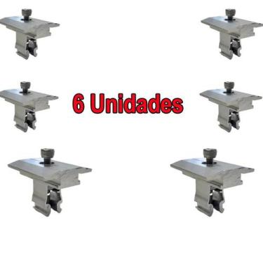 Imagem de Estrutura Solar Rs-346 Fixador Intermediario Mid Clamp Para Painel Sol