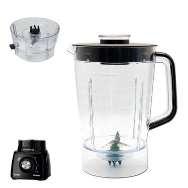 Imagem de Copo Liquidificador Compatível Mondial Turbo Power L99 Preto - Dasshau