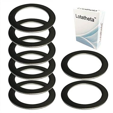 Imagem de Lotatheta 8 arruelas de pedal 20 mm x 15 mm com 1 mm de espessura de aço inoxidável prata de substituição para bicicleta de estrada Moutain Bike