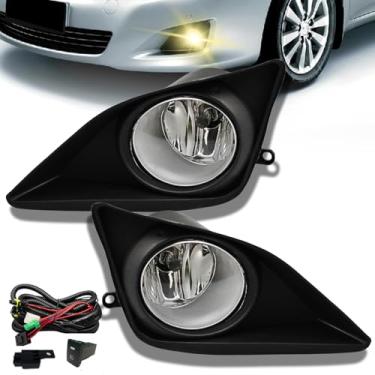 Imagem de Nioboee Conjunto De Faróis De Neblina Compatível Com Toyota Corolla Altis 2008, 2009 E 2010, Faróis De Neblina Dianteiros Incluídos, Lâmpadas Halógenas H11 12V 55W, Interruptor E Fiação, 1 Par De Fa