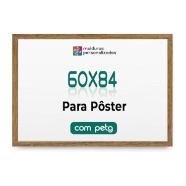 Imagem de Moldura 60x84 Cm A1 Quadro Pôster Foto Impressão com Proteção Petg (Cru)