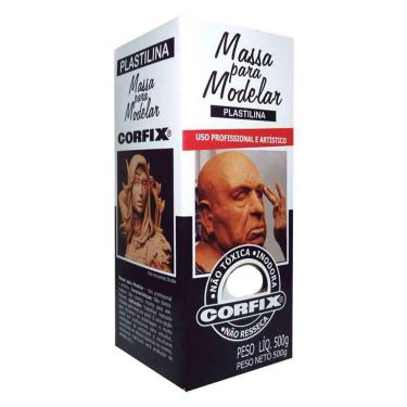 Imagem de Massa Plastilina Corfix 423 Bege Areia 500G