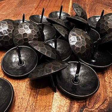 Imagem de Pacote com 50 - Pregos Decorativos de Ferro de 3,8 cm Pregos de Porta Martelados de Cobre Forjado Pregos de Porta de Madeira Móveis Estofados Tachinhas Rústicas Antigas Acabamento Forjado da Sidco Supply