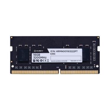 Imagem de Memória RAM para Notebook Husky, 16GB, 3200MHz, DDR4, CL22 - HRMN00116