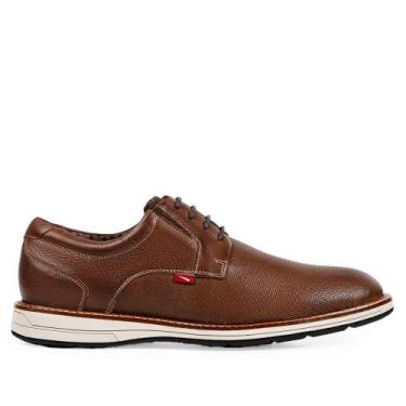 Imagem de Sapato Masculino Ferracini Kingston Couro Marrom, Marrom, 41