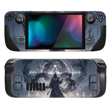 Imagem de PlayVital Conjunto completo de decalque de película protetora para LCD Steam Deck, adesivos personalizados capa de vinil para Steam Deck OLED - Runecaster