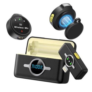 Imagem de Microfone de lapela sem fio Lincisoonic com estojo de carregamento