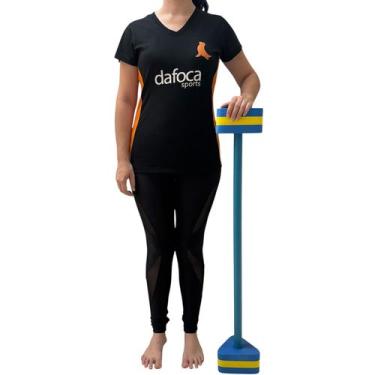 Imagem de Halter em Barra Para Hidroginástica DF1122-AZ 3 a 4kg Azul e Amarelo D