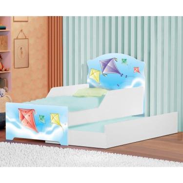 Imagem de Mini Cama Infantil Com Auxiliar Pop Pipa No Céu