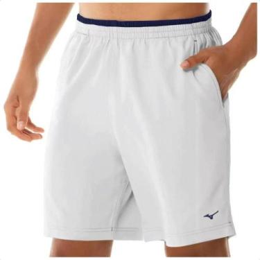 Imagem de Bermuda Mizuno Tennis Master M 7" Masculina, Branco, Marinho, EGG