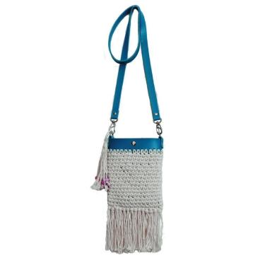 Imagem de Kit Bolsa Crochê - Azul - Kits For Kids