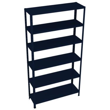 Imagem de Estante Em Aço Dupla Flex Colorida 176x92x30cm #20/26 Amapá Azul